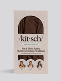 Set & Flow Heatless Curling Headband in Chocolate Brown