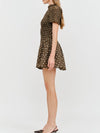 On The Spot Mini Dress in Brown