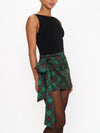 Iva Bow Skirt in Mistletoe Plaid