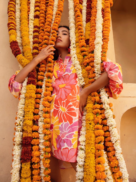 Inaya Mini Dress in Saleya Floral