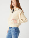 Daydreamer Faux Fur Jacket in Off White