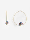Spotted Fish Hoop Earrings