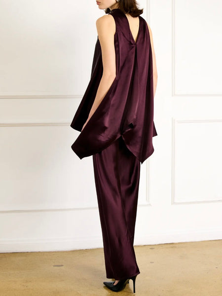 Petrea Top in Maroon