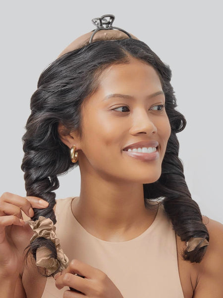 Holiday Satin Heatless Curling Set in Champagne