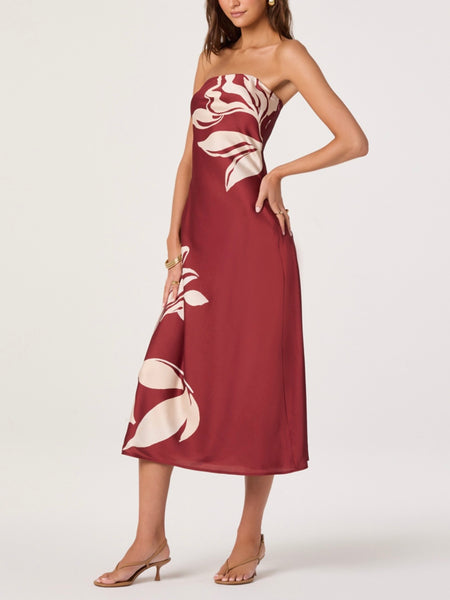 Annabeth Dress in Brown Floral