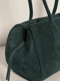 Sierra Suede Shoulder Bag in Emerald