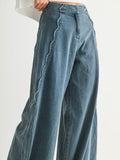 We Scream For Scallops Trouser in Denim