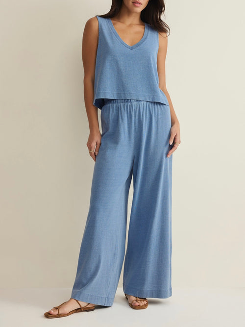Scout Jersey Denim Pant in Santorini Indigo