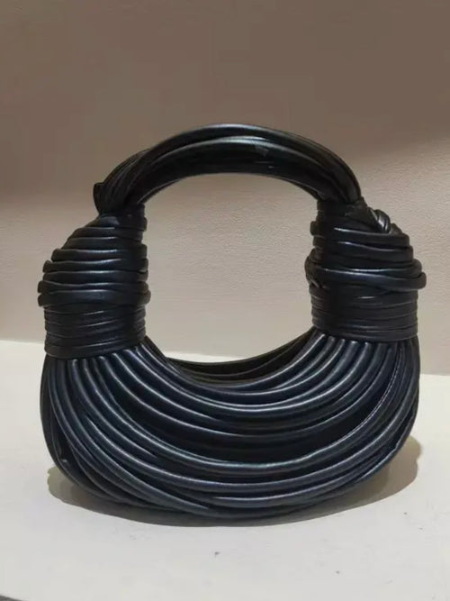Double Knot Shoulder Bag in Black