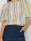Mocktails on Monday Stripe Top in Multi