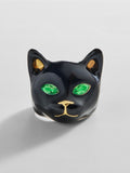 Nine Lives Black Cat Ring