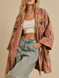 Oh Deer Cardigan Jacket in Bambi Brown