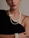 Oversized Pearl Collar Necklace