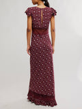 Eternal Soul Maxi in Maroon Geo Combo