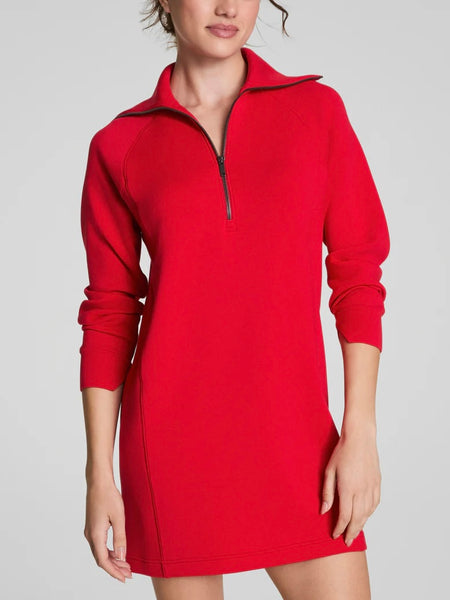 AirEssentials Half Zip Dress in Spanx Red