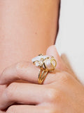 Organic Elegance Baroque Pearl Ring