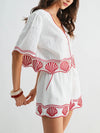 Shell Yes Top in White & Red