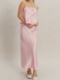 She's Cute Midi Skirt in Soft Pink