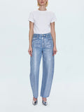 Wes High Rise Barrel Jean in Spellbound