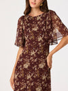 Aria Dress in Rust Floral