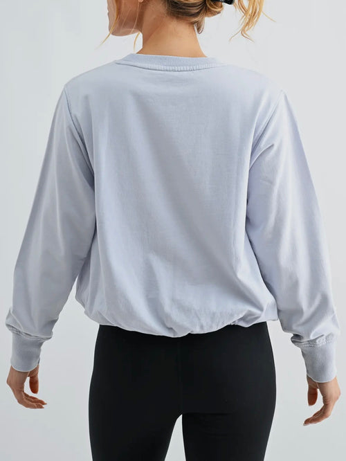 Cozy In The Clouds Sweatshirt in Light Blue