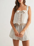 Frilly Of The Valley Set in Ivory Multi