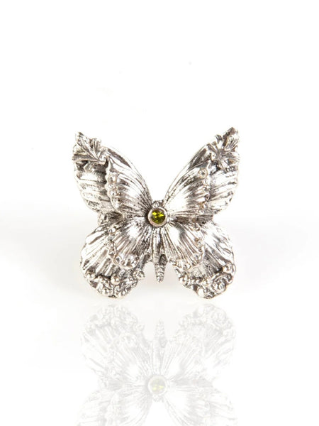 Angel Butterfly Ring in Silver
