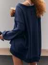 One To Beat Pullover in Midnight Navy