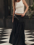 Juliette Satin Maxi in Black