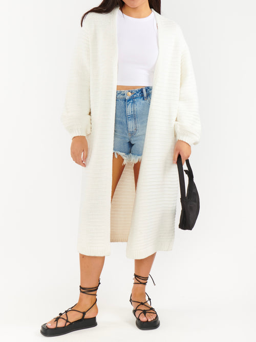 Unwind Cardigan in Buttercream Knit