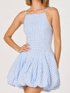Tionna Dress in Blue Plaid
