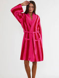 Prisca Robe in Crimson Pop Stripe