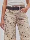 Alter Ego Wide Leg Jean in Snow Leopard