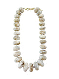 Angie Beaded Necklace in Cream