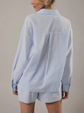 Lobster Love Button Up in Blue