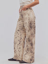 Alter Ego Wide Leg Jean in Snow Leopard