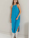 HALTer Right Now Midi Dress in Blue