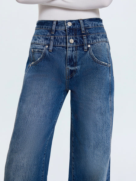 Caleb Stacked Jean in Echo