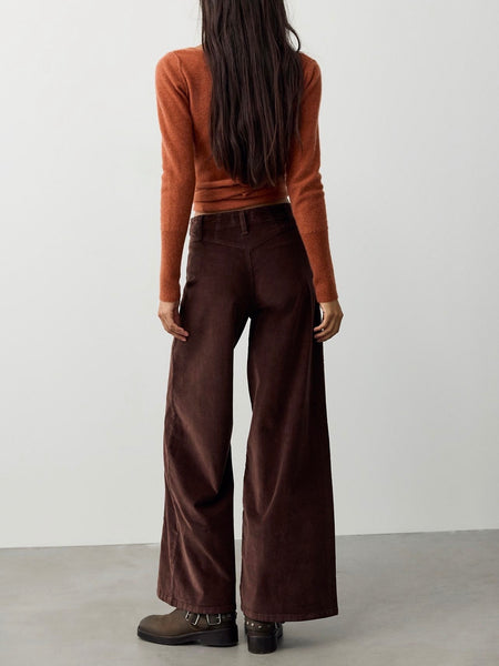Libre Cord Wide Leg Pant in Shopping Bag