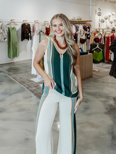 The Wide Leg Pant 28 in Light Grey Marl
