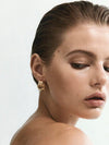 Baby Knot Earrings in Gold