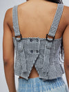 Sunfaded Top in Black & White Combo