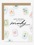 Mahjong Birthday Card