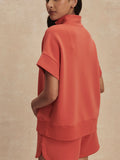 Ritchie Short Sleeve Sweat in Summer Fig