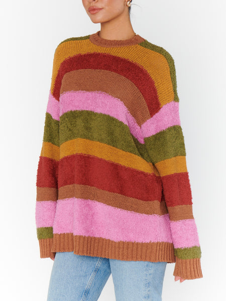 Chilly Sweater in Hutch Multi Stripe Knit