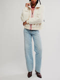 Alpine Sherpa Cardi in White Swan