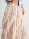 She's Magic Ruffle Skirt in Blush