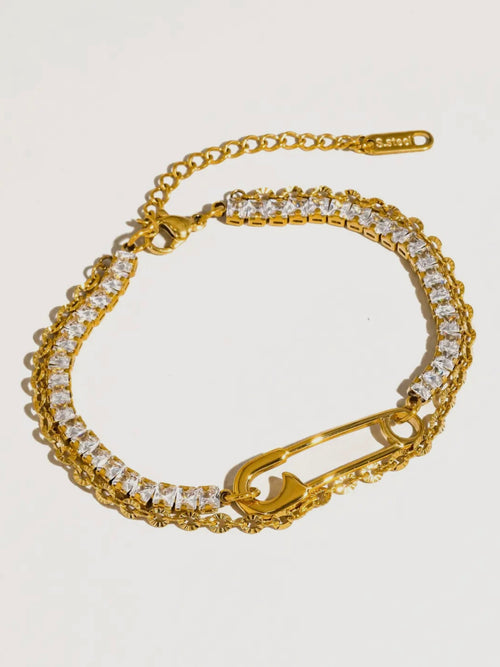 Acier Glam Clip Bracelet