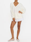 Anything Goes Sweater in Cream Knit