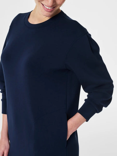 AirEssentials Crew Neck Dress in Timeless Navy